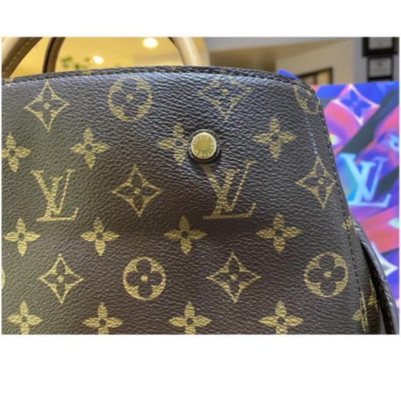 100% Auth Louis Vuitton Montaigne MM Satchel Bag - Picture 6 of 9